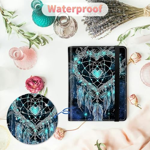 Image of Photo Album 4x6 120 Pockets Photos with Strong Elastic Band, Small Mini Albums Sheet Protector Folder for Photos, Album for Family Wedding Women Men Baby Vacation Gift, Blue Dreamcatcher