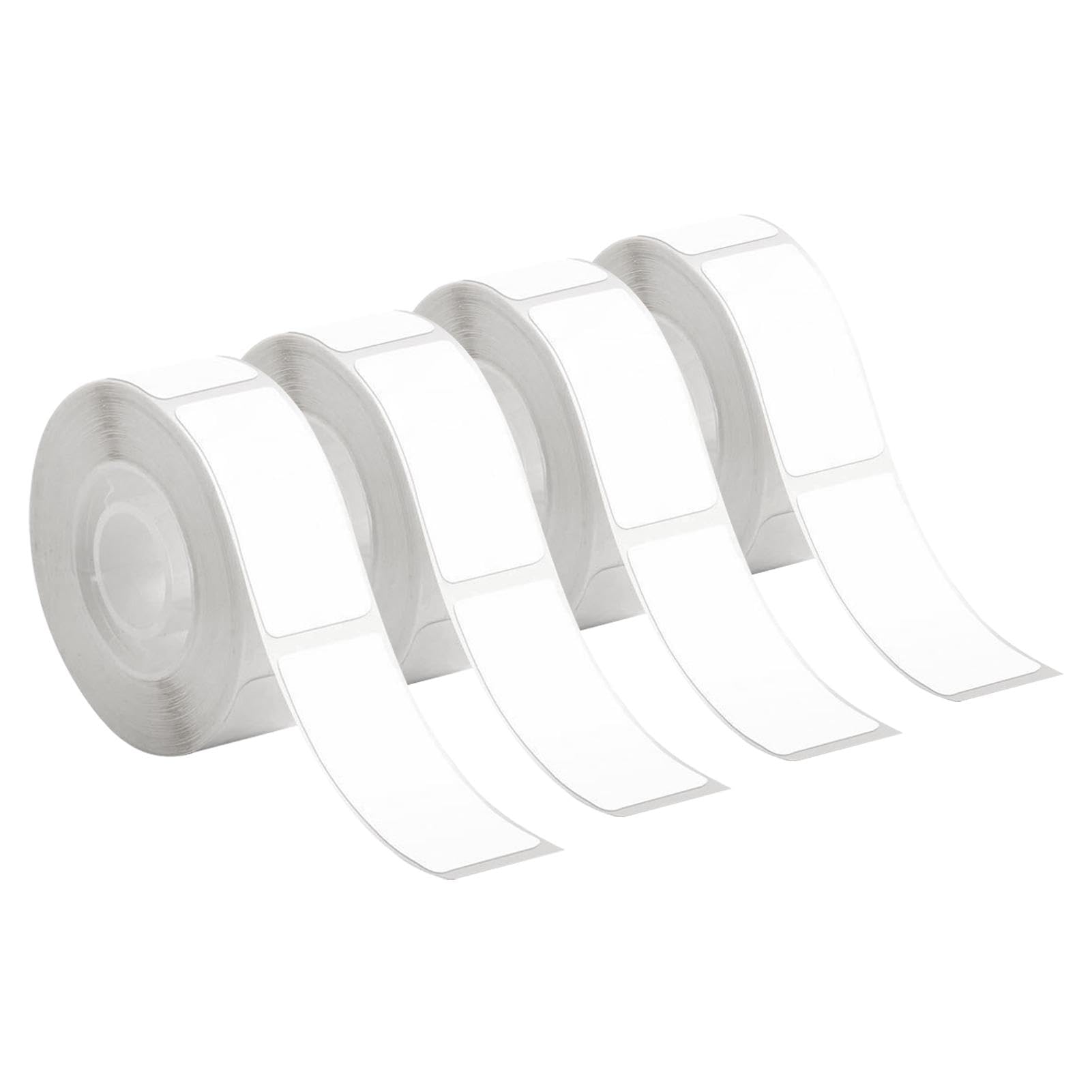 4 Rolls Label Maker Tapes for D30, 640Pcs 12x40mm Self-Adhesive Thermal Labels Printer Sticker Paper, Waterproof Label Printer Tape Paper for Office Household Supplies
