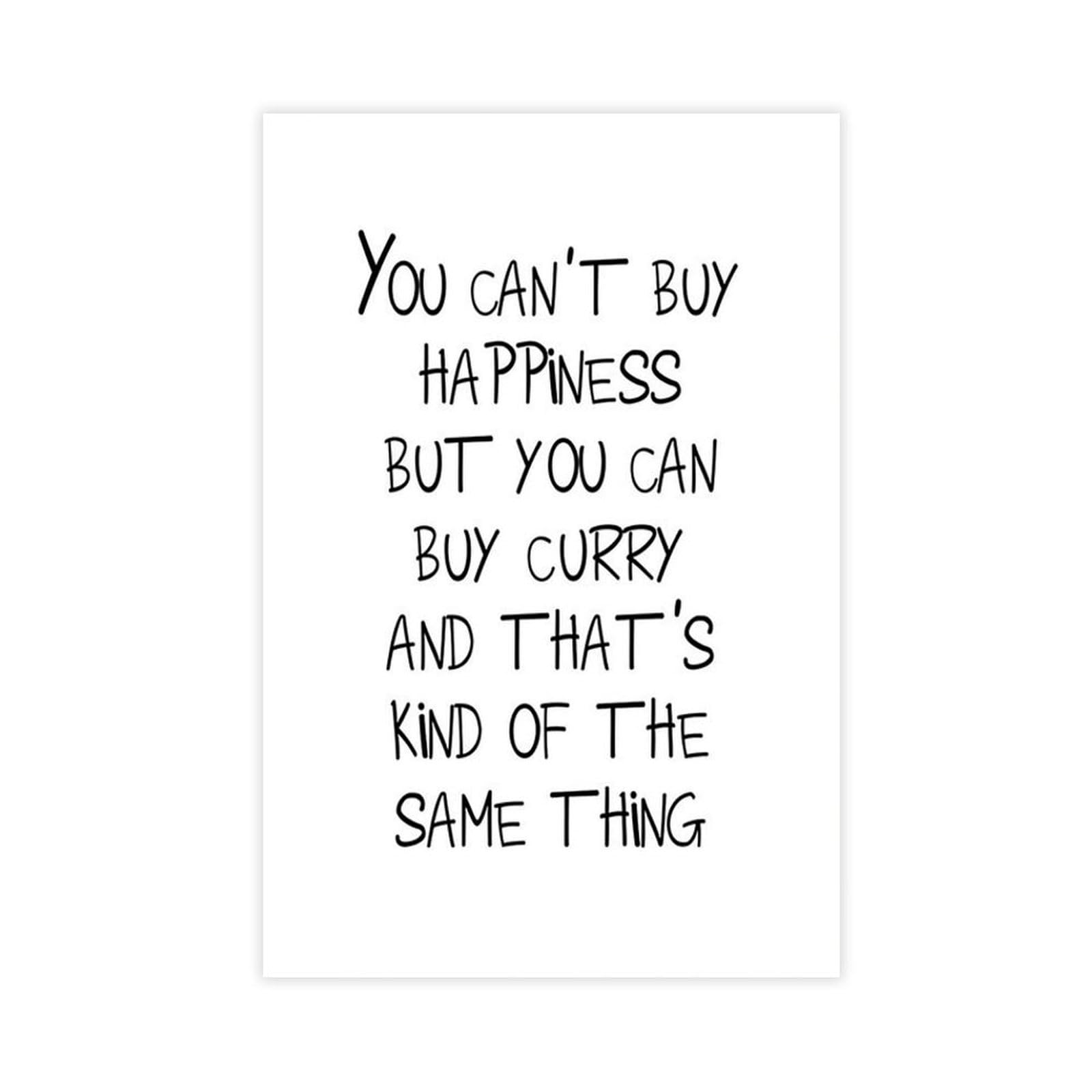 Mnyuein You Can't Buy Happiness Poster Quotes