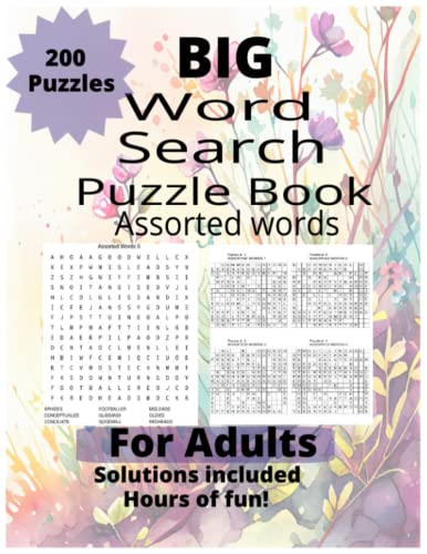 The BIG Word Search Puzzle Book-Springtime covers: Assorted Words