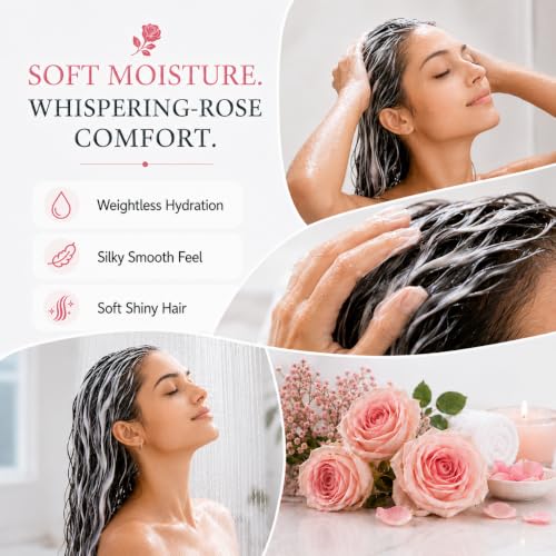 Image of Ginger Lily Farms Botanicals Conditioner, 128oz, Whispering Rose | 100% Vegan & Cruelty-Free | Moisturizing Conditioner for All Hair Types | Refill Size