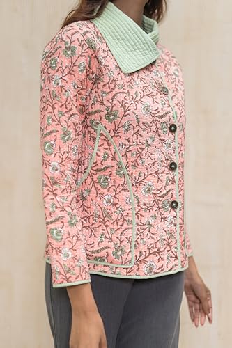 Image of Cotton Quilted Jacket for Winter | Warm Lightweight, Soft Quilted Reversible, Casual Jackets for Women | Stylish Cotton Outerwear | Breathable & Comfortable