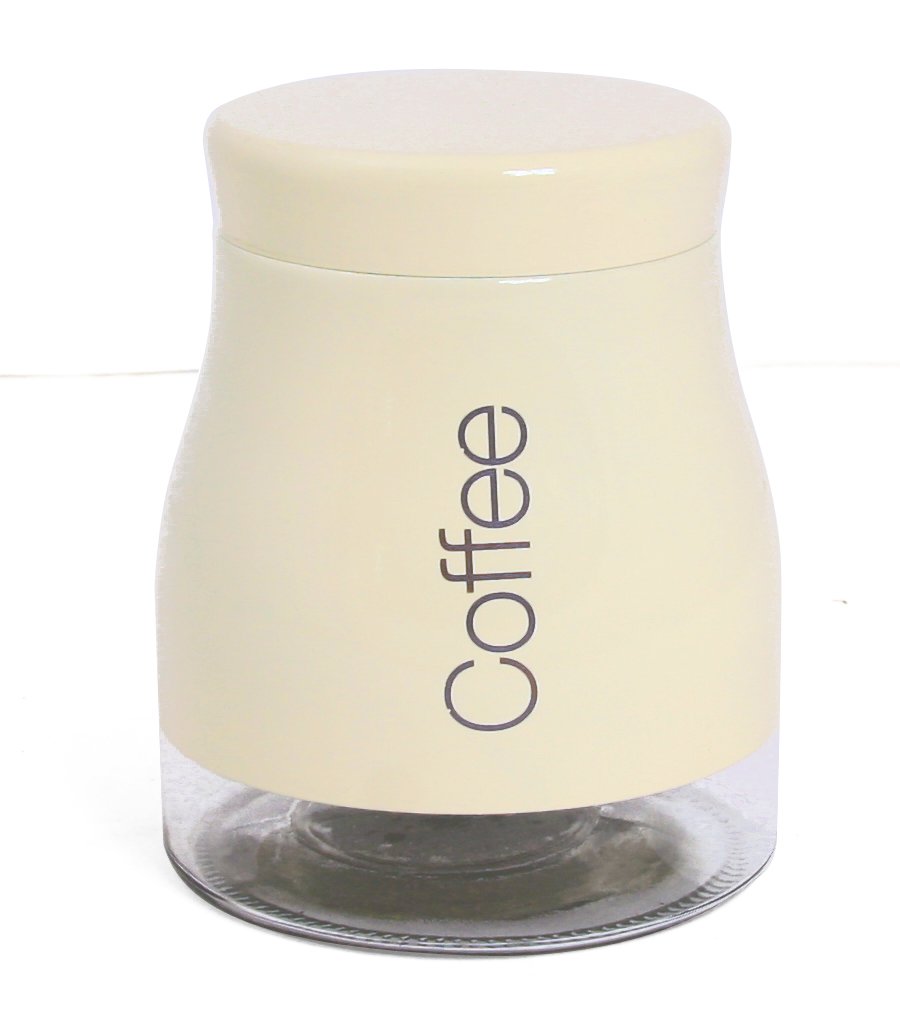 sabichi Coffee Jar, Glass, Cream