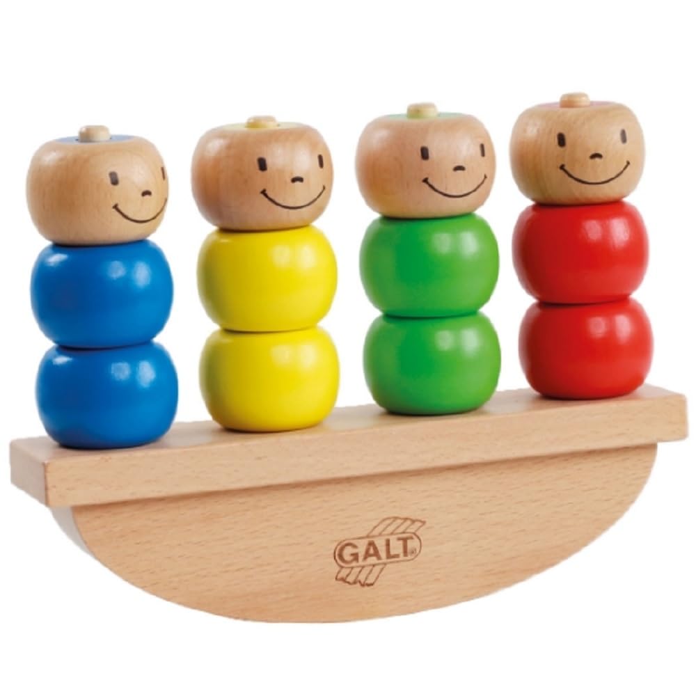 Galt See-Saw Counter, Wooden Baby Toy & Kids Stacking Toy, Cause & Effect Seesaw Toy for Fine Motor Skills in Young Children - Image 4