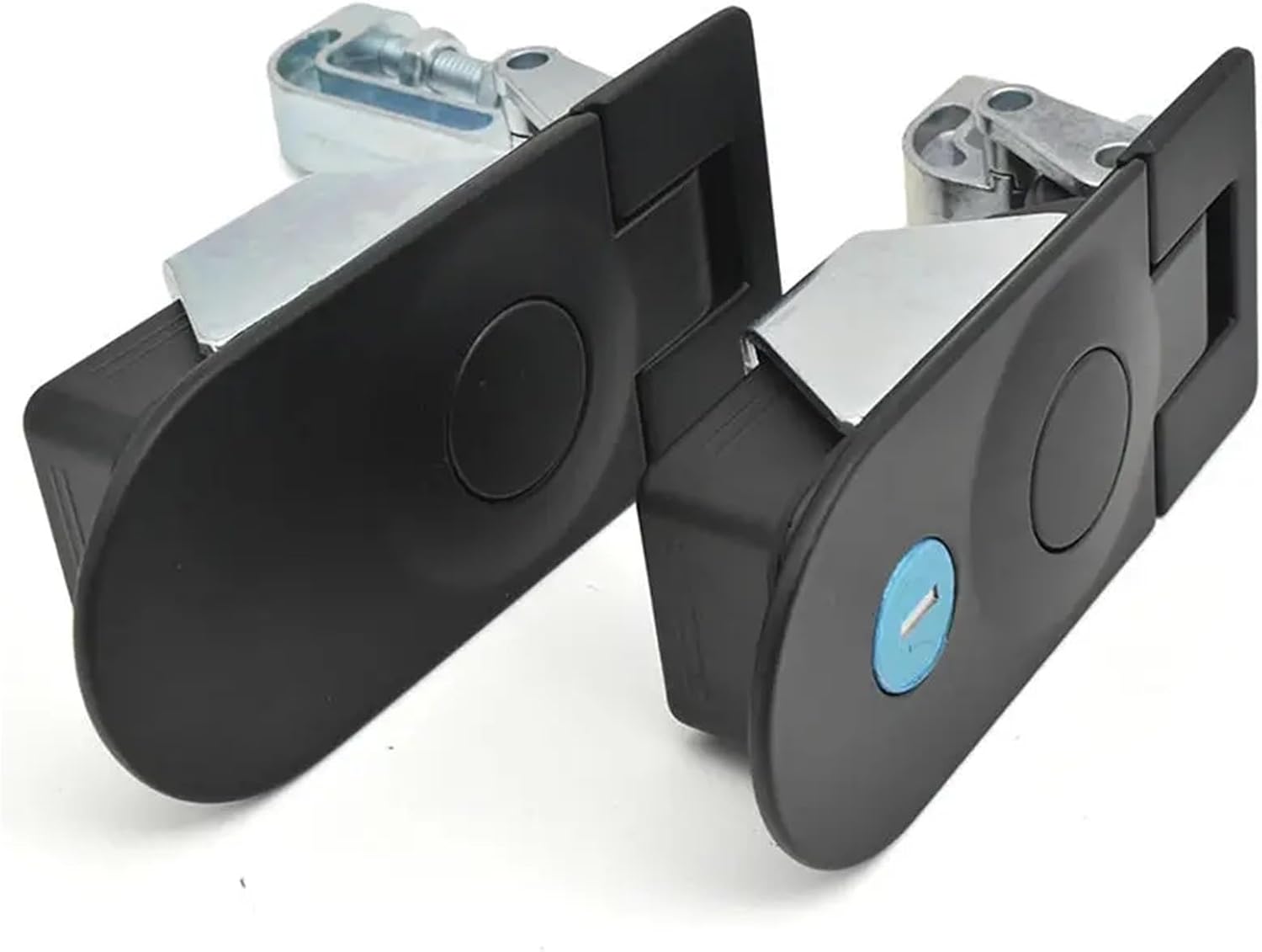 with Key Sealed Lever Latch Swing Handle Cam Locking Industrial Cabinet Door Lock 1Pcs(XK153-35BS-key)