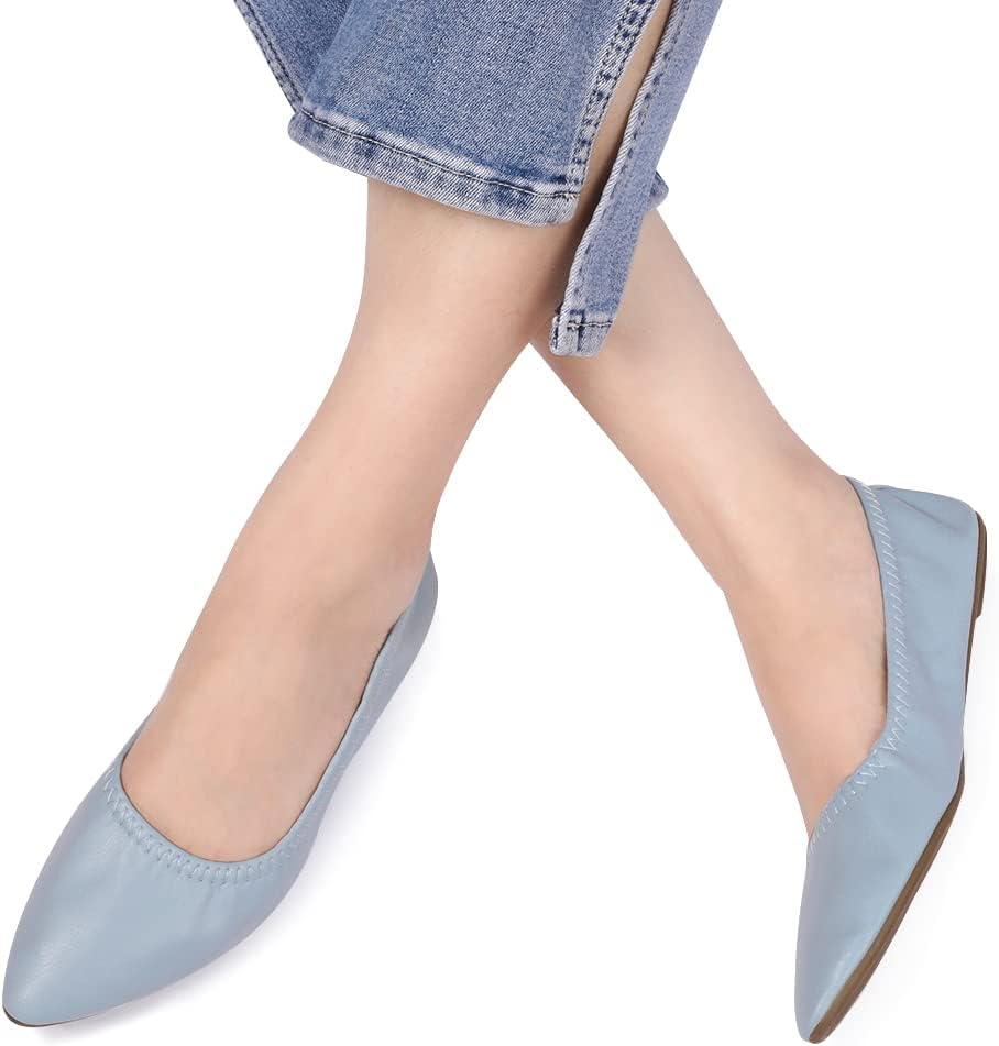 Women's Ballet Flat Slip On Flats - Classic Casual Dress Shoes, Foldable Portable Travel Ballet Walking Shoes - Image 2