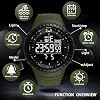 Reloj KXAITO para Hombre Deportivo Impermeable Militar Digital con Fecha Multifunción, Retroiluminación LED, Alarma y Cronómetro 6256 8