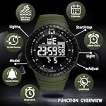 KXAITO Men's Watches Sports Outdoor Waterproof Military Digital Watch Date Multi Function Tactics LED Face Alarm Stopwatch for Men 6256 - Image 4