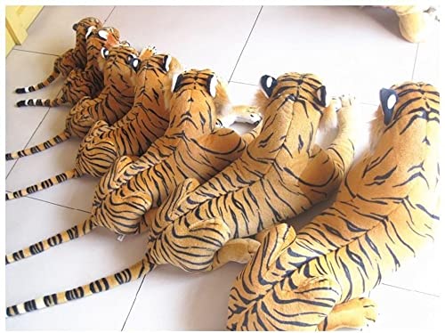 Image of Tickles Tiger Soft Stuffed Plush Animal Toy for Kids Birthday Gift (Color: Brown; Size: 60 cm)