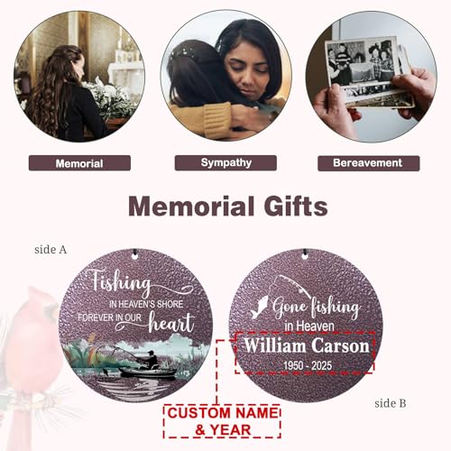 Image of ASTARIN Memorial Wind Chimes Personalized, Produced in Texas Deep Tone Wind Chimes for Loss of Loved One, Sympathy Gifts for Loss Mom /Dad /Sister, Outdoor Windchime for Memory Bereavement Condolence
