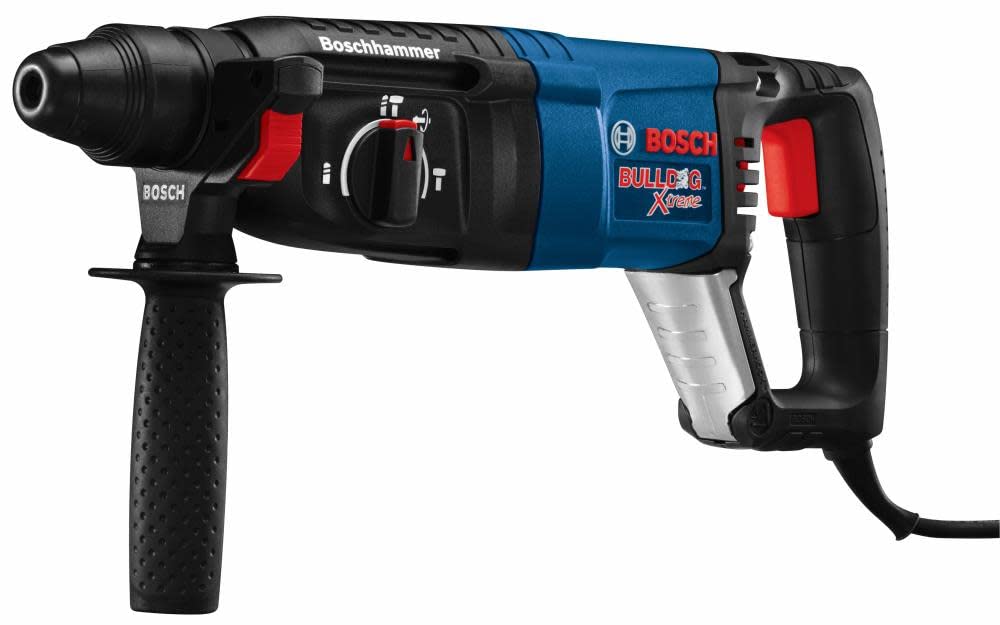 11255VSR Bulldog Xtreme SDS-Plus Rotary Hammer | Electric hammer drill with 3 modes, reverse trigger, D-handle, 8 amp 1 inch corded variable speed SDS-Plus concrete/masonry