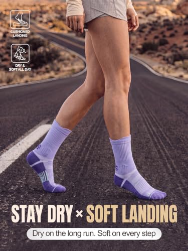 Image of Coolmax Running Socks for Women Stay Dry Cloud Cushioned Compression