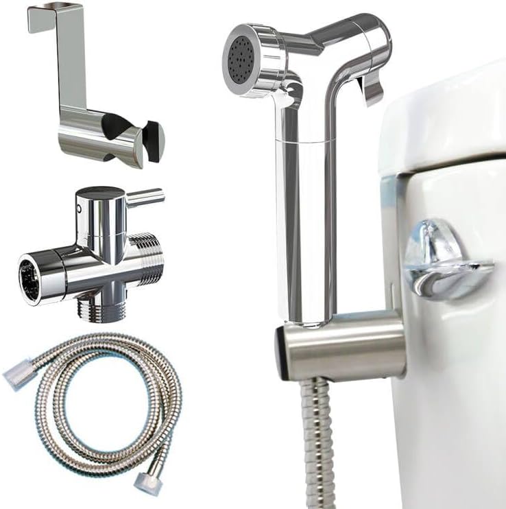 Handheld Toilet Bidet Sprayer, Stainless Steel Adjustable Water ...