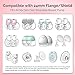 Flange Insert 10PCS 13/15/17/19/21mm for Momcozy S9/S9pro/S10/S12/S12pro/Medela/Tsrete/Spectra/Bellababy etc 24mm Wearable Breast Pump, Reduce 24mm Tunnel Down to Other Correct Size