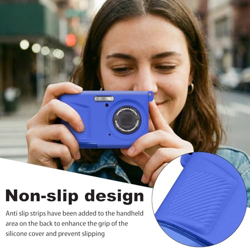 Funda de silicona para cámara Kodak PIXPRO FZ45 azul miniatura 6
