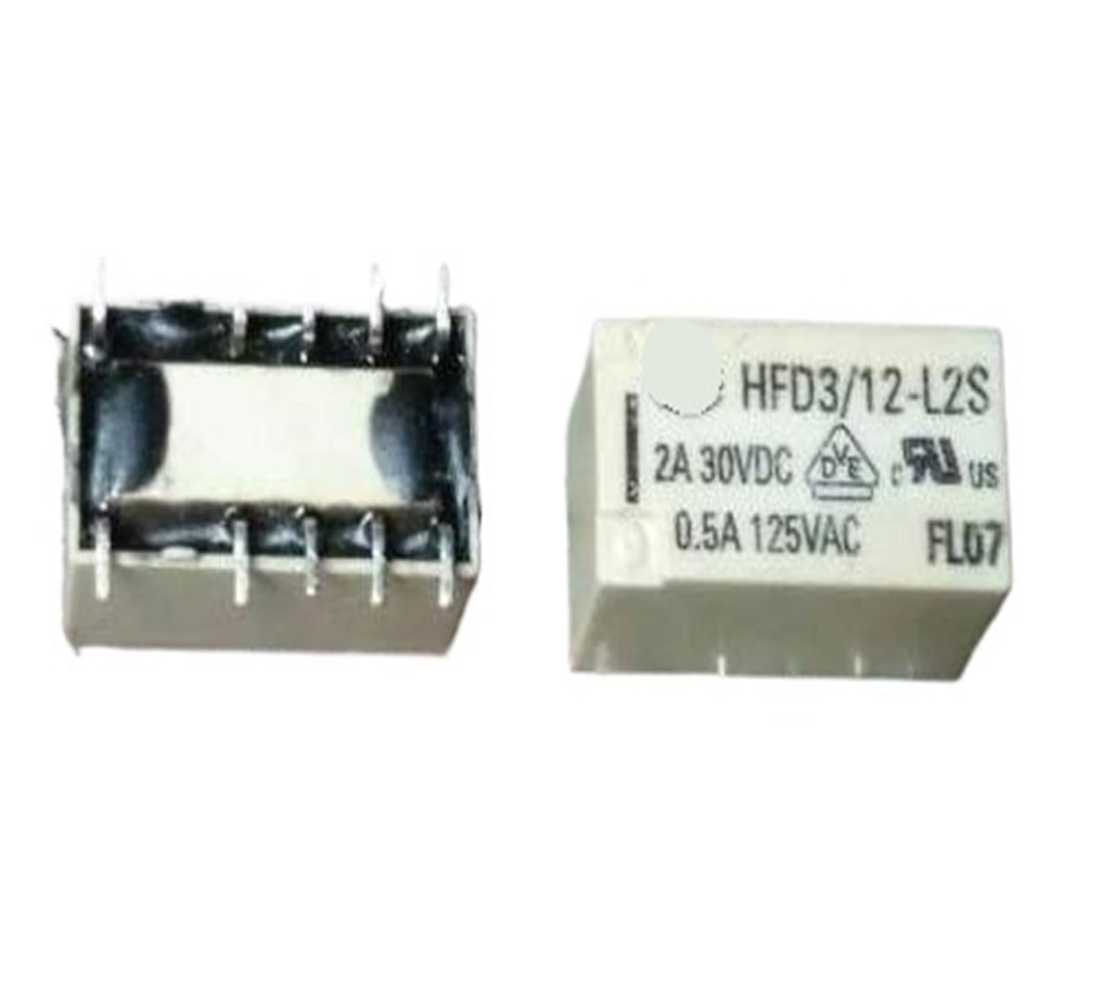 Yzwrwrmktb One Color 1Pc Hfd3 12-L2s (Tx2-L2-2A) Relay 10Pins
