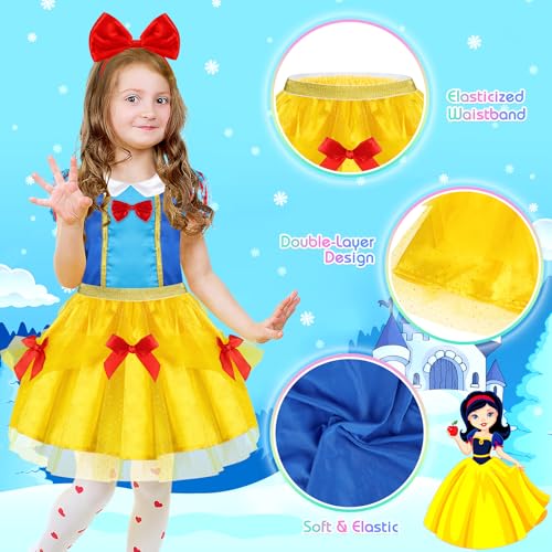 Princess Dress Up, Toddler Dress Up Clothes, Cosplay Princess Costume Gift Set with Princess Dresses and Princess Toys, Pretend Play Girl Toys Age 3-6, Halloween Christmas Birthday Gift2