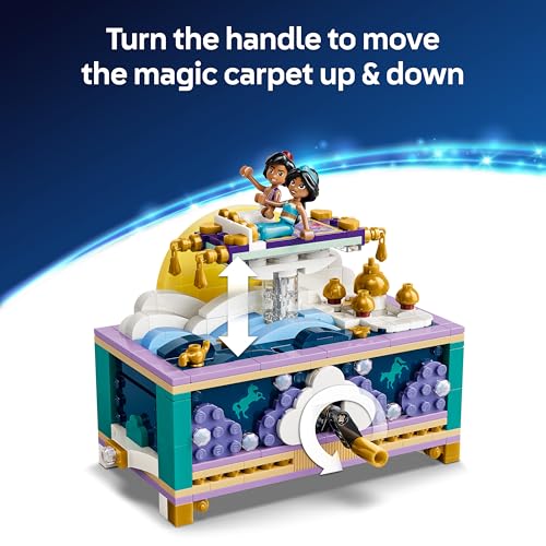 LEGO | Disney Princess Jasmine's Jewellery Box Set - Aladdin Toy w/ 2 Mini Dolls, 2 Rings & Genie's Lamp - Kids' Room Decor - Gift for 6+ Year Old Girls & Fans - 43295 - Image 5