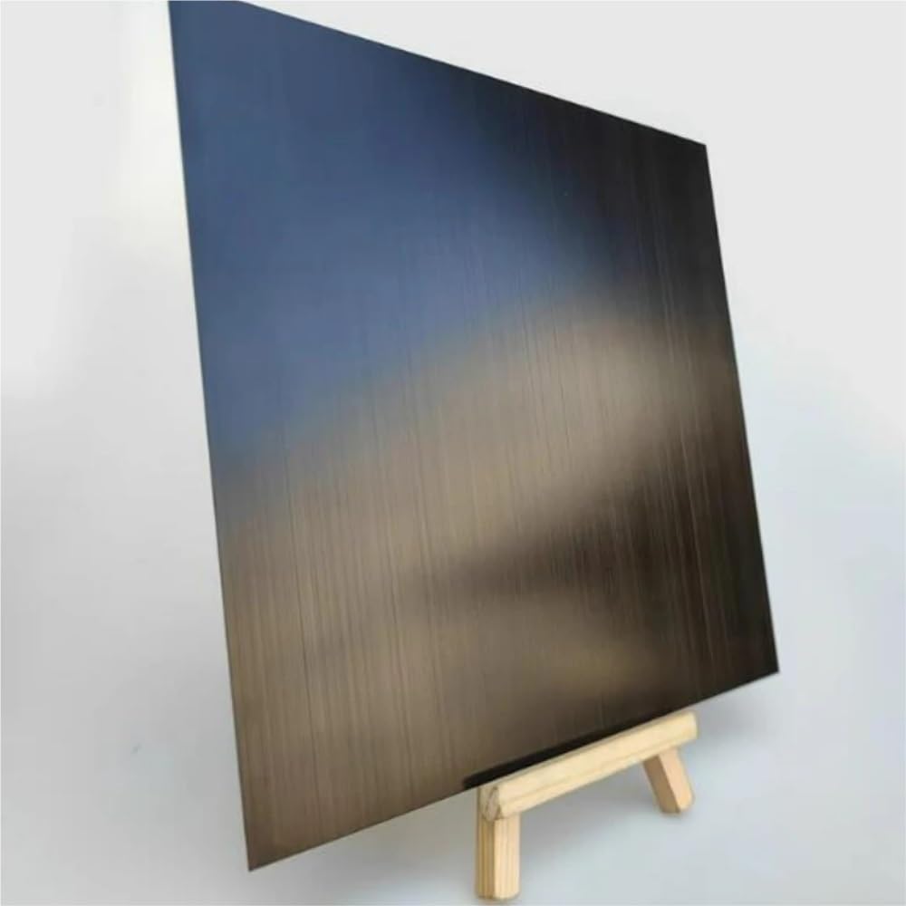 Placa de aluminio anodizado cepillado negro de 0,5/0,8/1,0/1,5/2,0mm placa plana de aleación de aluminio 100x100mm 200x200mm 200x300mm 300x300mm(200X200X1.5mm 2pcs)