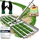 WENDOWERK® [80x30cm] Rasen Rakel mit extra langem Stiel [2 Meter] Inkl. Gartenhandschuhe - Handlicher Rasen Nivellierrechen mit abgerundeten Kanten & Stecksystem - Rakel für Rasen