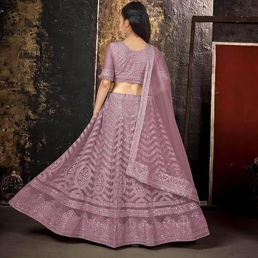 Image of RUKHA FAB Girls Lehenga Choli Set with Dupatta, Embroidered Traditional Indian Ethnic Wear for Kids, Wedding & Festival Party Dress