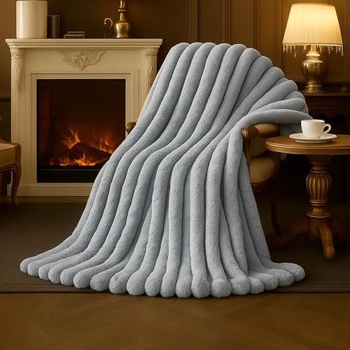 Your New Favorite Cozy Spot - Luxurious Faux Fur Blanket