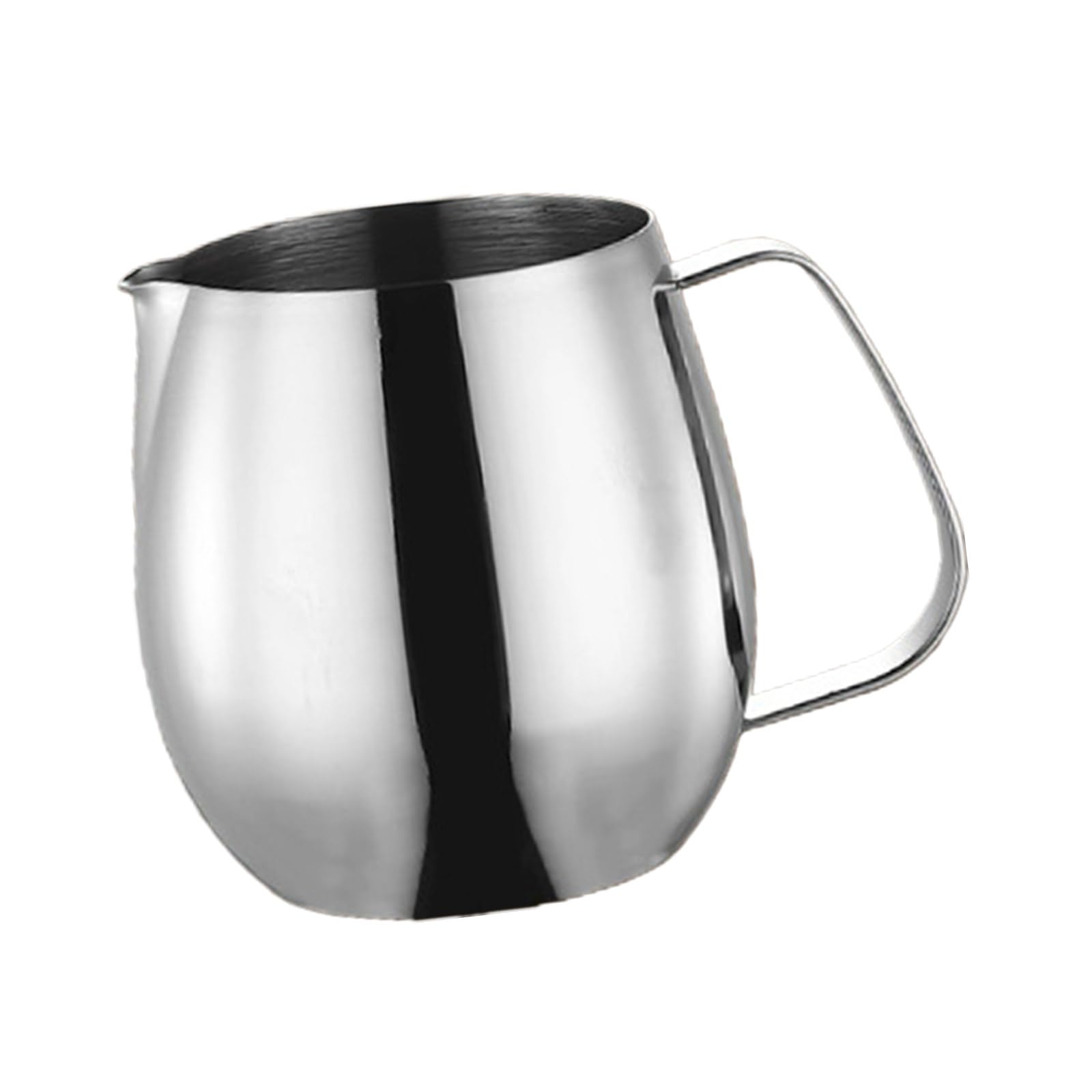 Jazuaiao Professional Coffee Latte Art Frother Cup Stainless Steels Pitcher Milk Cup for Espresso Machine Home Baristas Use Stainless Steels Milk Frothing Pitcher