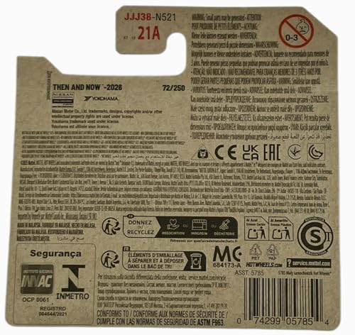 Image of Hot Wheels - Datsun 240Z - JJJ38 - Then and Now 2 /10 - Orange Metallic - Licensed Coupe in 1:64 Scale - Mattel 2026 (72 /250) - JDM Classic - Licensed Model