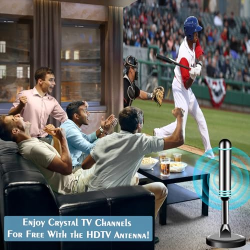 Image of Digital Antenna for Smart TV Indoor, TV Antenna for Local Channels (Blue b)