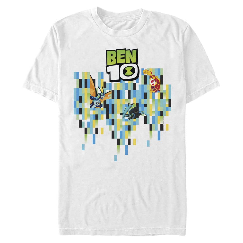 Ben 10mens Pixel Aliens T-Shirt