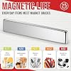 FINDMAG Rare Earth Bar Magnets, Neodymium Magnets with Double-Sided Adhesive, Rectangular Bar Magnet for Cabinet Doors, Curtains, Office, Craft, Office, Science, 60x10x3mm, 6 Pack - 12lbs