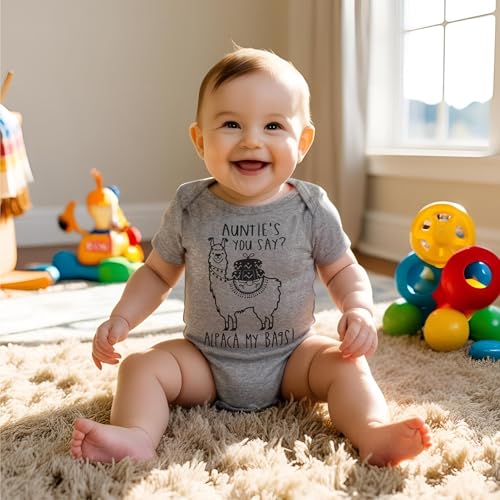 It's Your Day Clothing Auntie's You Say Alpaca My Bags Baby Boy Girls Clothes Llama Funny Announcement Shower Bodysuit Romper2