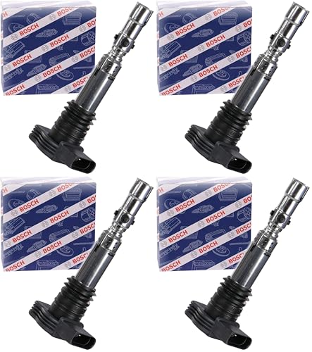 Bobine d'allumage Bosch 0986221024 lot de 4 pièces robustes aux normes constructeurs