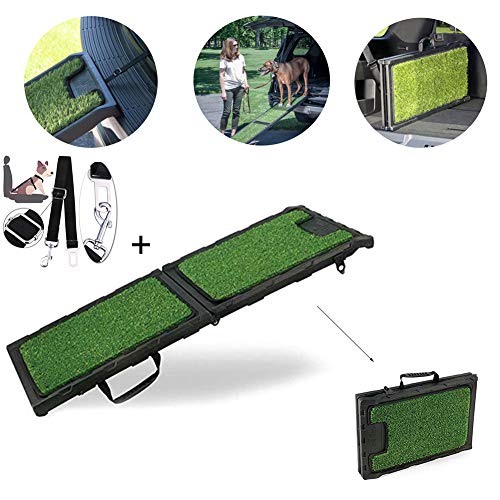 WTTTTW Haustier Auto Rampe, geeignet für große und mittlere Haustiere Auto Treppen Auto Rampe Leiter Haushalt Hund faltbar 2 Größen,S