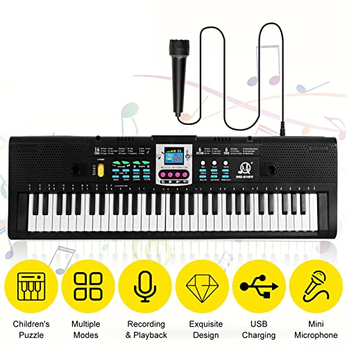 fangzi Multifonctionnel Enfants 61 Touches Musique Numérique Clavier Électronique Piano Électrique pour Étudiant avec… - Les Beatles, Paul McCartney, John Lennon, RIngo Starr, George Harrison fangzi Multifonctionnel Enfants 61 Touches Musique Numérique Clavier Électronique Piano Électrique pour Étudiant avec… – Image 6