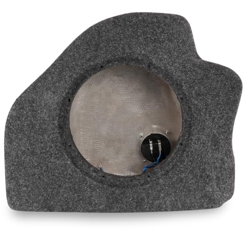 Image of NVX UBE-DOD-CHA-G7 Boost Box – Custom Fit 10" Sealed Subwoofer Enclosure for 2015-2023 Dodge Charger | Hand-Laid Fiberglass | Factory-Matched Carpet | Fits Passenger Side Trunk