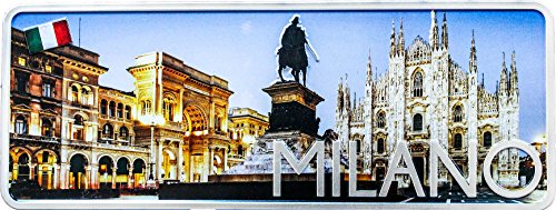 Duomo Milano placa decorativa de metal 12,5 x 33 cm)  Producto decorativo con partes de relieve