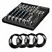 Mackie 802VLZ4 8-Channel Compact Mixer with 4 20ft. XLR Cables Bundle