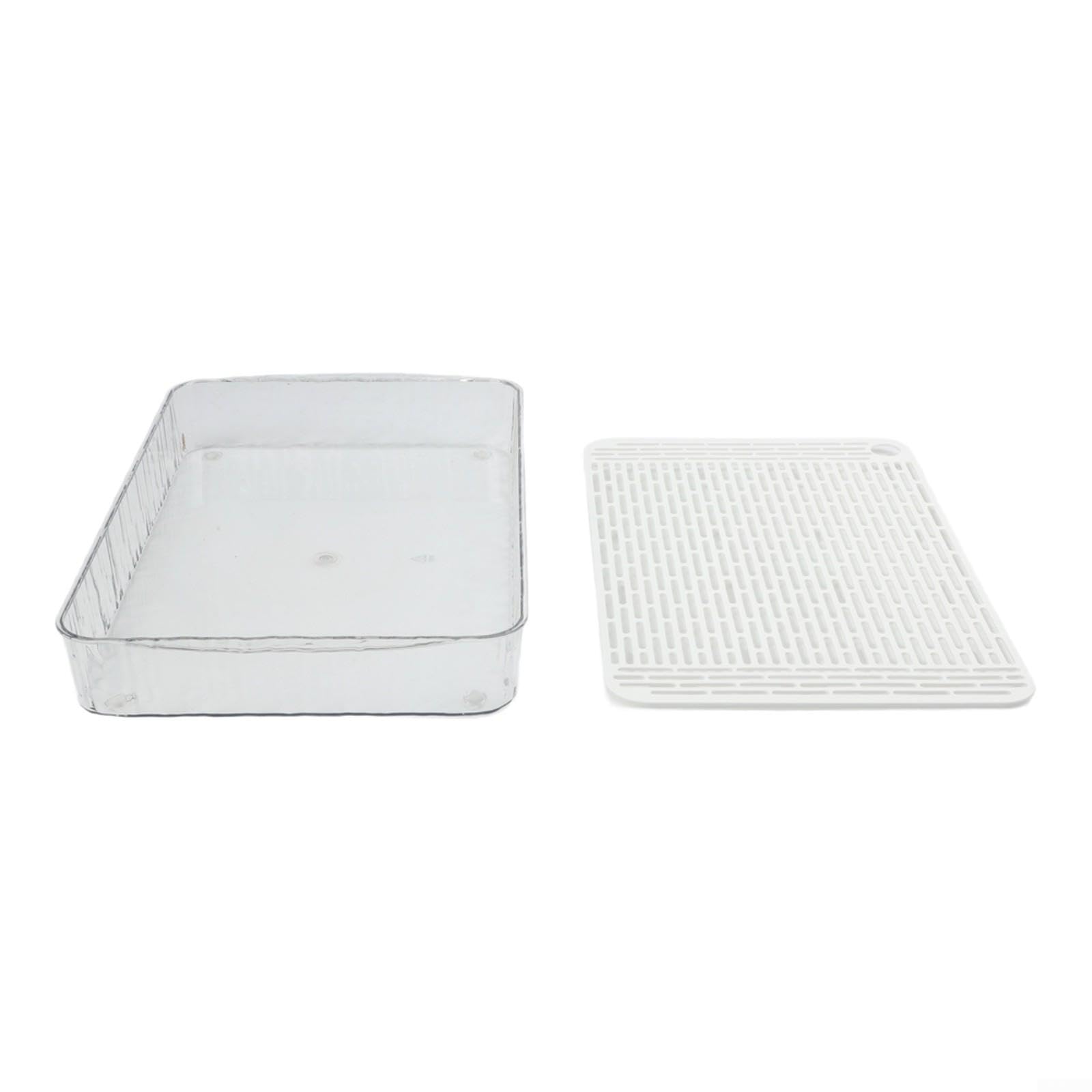 Bandeja Multiusos Cocina PP 30x17.5cm Transparente(Transparent L)