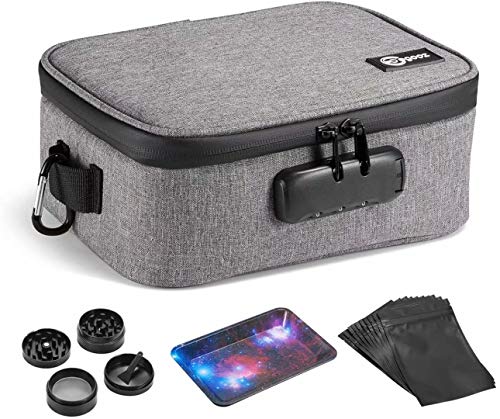 Egooz Smell Proof Case - Carbon Lining Smell Proof Bags with Combination Lock