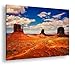 Produktbild deyoli Monument Valley in Arizona Format: 60x40 als Leinwandbild, Motiv fertig gerahmt auf Echtholzrahmen, Hochwertiger Digitaldruck mit Rahmen, Kein Poster oder Plakat