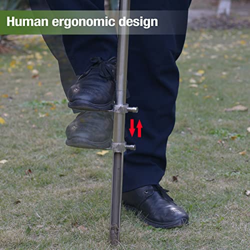 36" Soil Probe, Stainless Steel Soil Sampler Probe With Foot Pedal And Reusable Sample Bags, Soil Test Kits For Lawn Plant Garden Farm Soil Sampling #TOP5