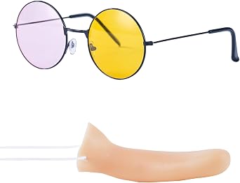 PUCAPOCO Glasses Long Nose Costume Set 2PC