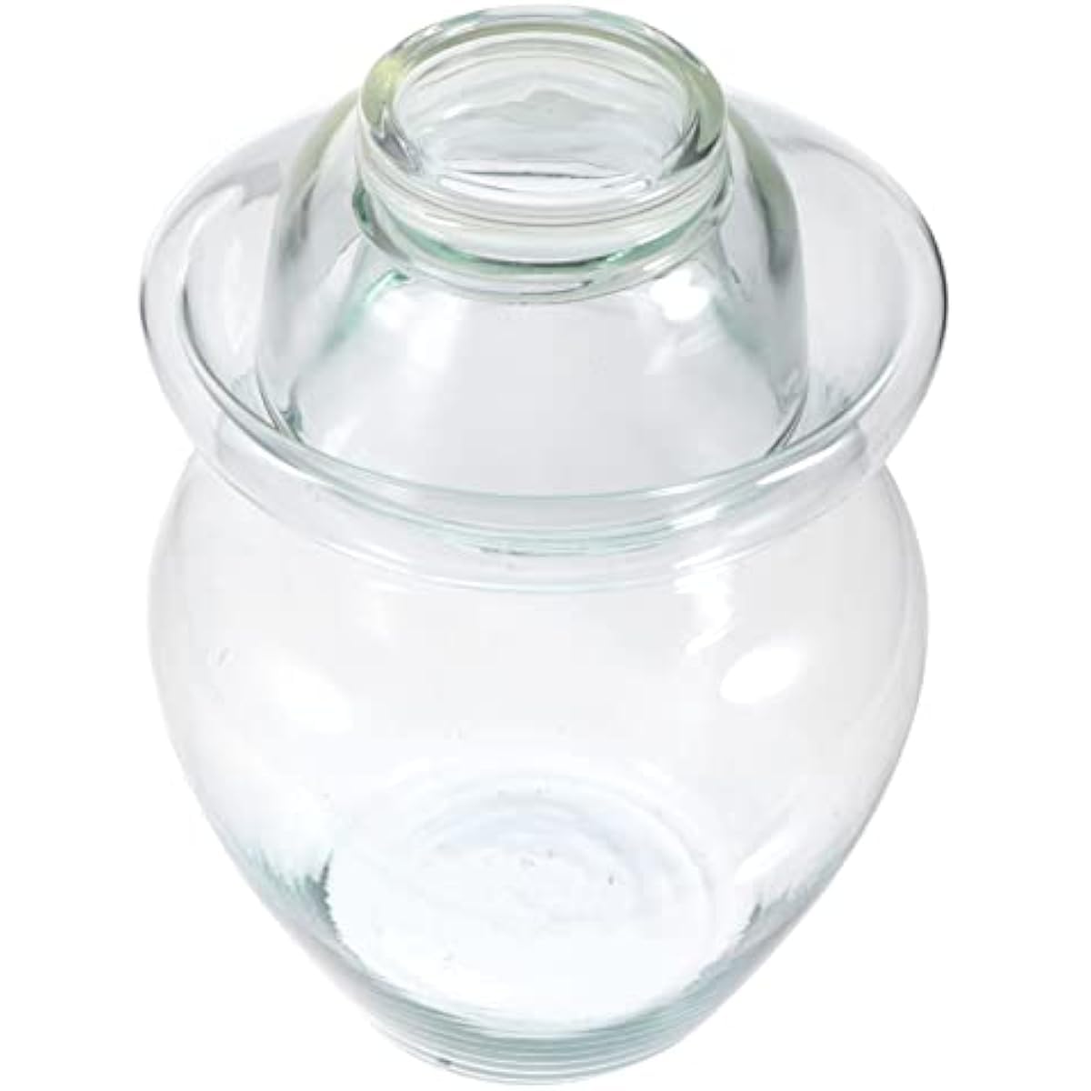 Huangguiyuanv 2500Ml Glass Fermenting Jar,Traditional Chinese Fermentation Crock With Water Seal Lid,For Pickling Kimchi Sauerkraut Vegetables