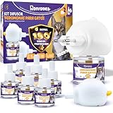 Novarka® | MEGAPACK de 2 Difusores + 6 Recambios de 48ml (170 Días) de Feromonas para Gatos | Solución Natural de Ansiedad y Estres para Gato | Ideal para Hogares.