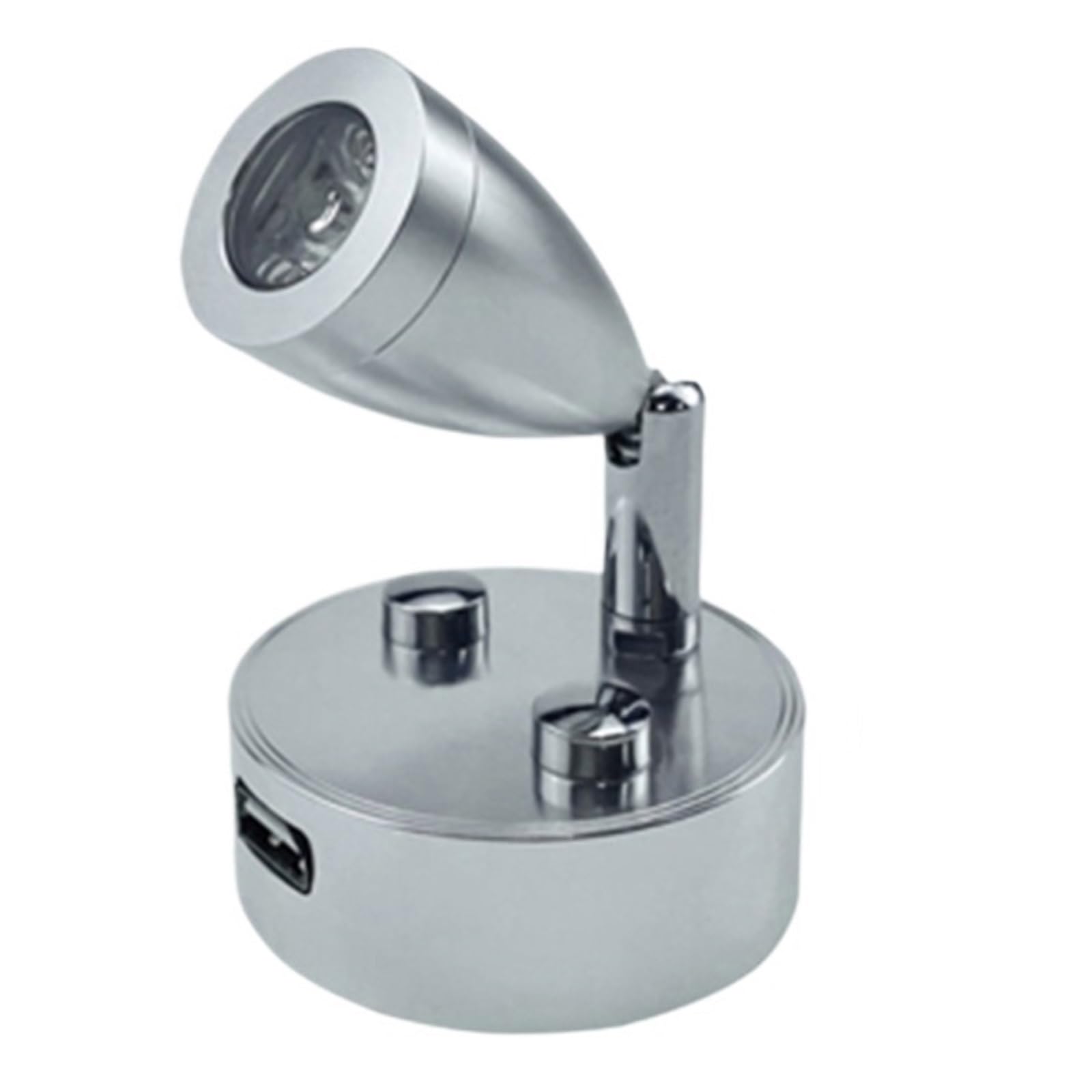 2 Szt. 12-24 V DC USB Lampy Do Czytania W Kamperze Lampa Ścienna LED Smart Touch Lampa Ścienna LED(Silver,3000k warm white)