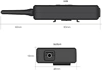 Vista 9 de EJEAS FBIM 4 juegos de intercomunicador Bluetooth profesional de árbitro de fútbol, 850 mAh Full Dúplex 1500 M inalámbrico con función de reducción