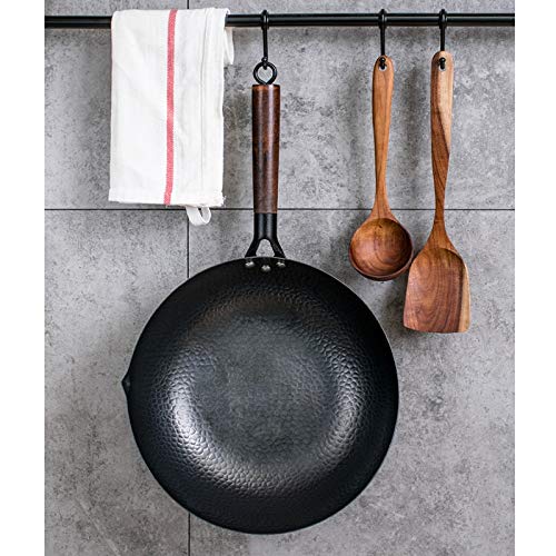 Wok tradicional de hierro sin teflón miniatura 6