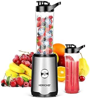 Smoothie Blender, Herrchef Personal Blender for Shakes and Smoothies, 350W Single Serve Blender
