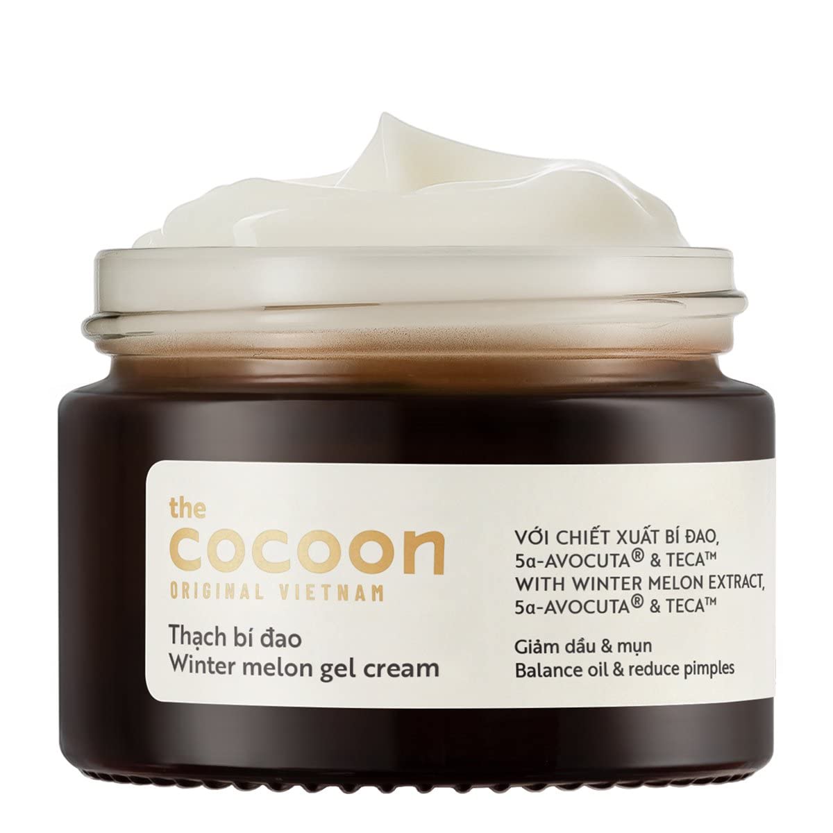 COCOONORIGINAL Vietnam Winter Melon Gel Cream 30ml / 1.01 fl oz – Oil Control Gel Moisturizer with Niacinamide & Centella for Acne-Prone & Oily Skin,